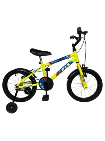 Bicicleta Infantil Aro 16 Kls Zomm Roda Alumínio-Amarelo Neon/Preto-16