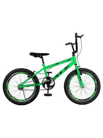 Bicicleta Aro 20 Kls Free Style Gold Freio V-Brake -Verde Neon/Preto/Preto-20