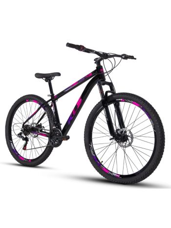 Bicicleta Aro 29 Alumínio Kls King Freio A Disco Mtb 21 Marchas Feminina