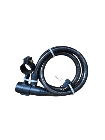 Cadeado Espiral 1,0x12mm C/Suporte Preto