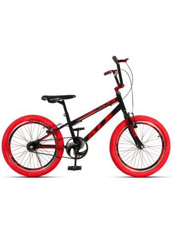 Bicicleta Aro 20 Kls Free Style Freio V-Brake-Preto/Vermelho/Vermelho-20