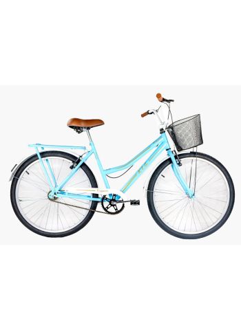 Bicicleta Aro 26 Kls Retro Freio V-Brake-Azul/Branco-26