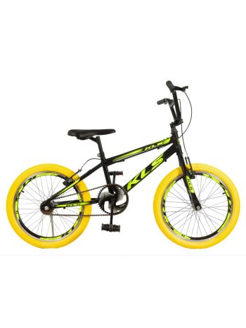 Bicicleta Aro 20 Kls Free Style Freio V-Brake-Preto/Amarelo/Amarelo-20