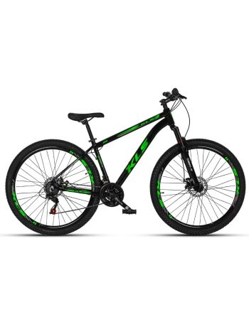 BIKE 29 KLS KING 17 G/S F/D 21V PRETO/VERDE
