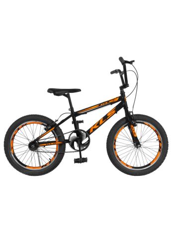 Bicicleta Aro 20 KLS Free Style V/Brake -Preto/Laranja/Preto-20