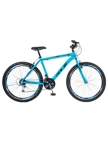 Bicicleta Aro 26 Alumínio Kls Sport Gold Freio V-Brake Mtb 21 Marchas-Azul Pantone/Preto-26