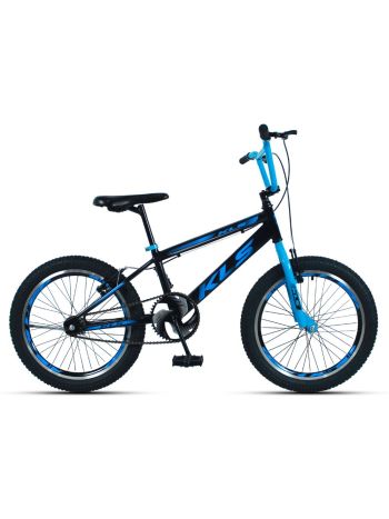 Bicicleta Aro 20 Kls Cross Alumínio Freio V-Brake-20-Preto/Azul Pantone 