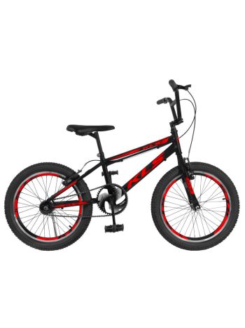 Bicicleta Aro 20 KLS Free Style V/Brake -Preto/Vermelho/Preto-20