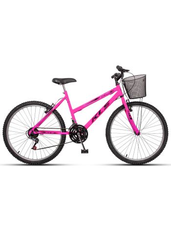 Bicicleta Aro 26 Kls Sport Freio V-Brake Mtb 21 Marchas Feminina
