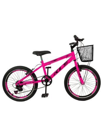 BIKE 20 KLS SPORT GOLD MONO INDEX 7V V/B ROSA NEON/PRETO FEM