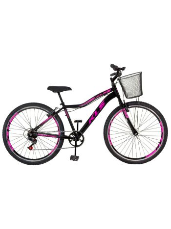 BIKE 26 KLS SPORT GOLD ALUMINIO MONO INDEX 7V V/B PRETO/PINK (FEM)