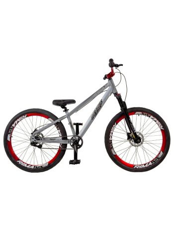 BIKE 26 FREE RIDE KLS LADERA SINGLE C/TRAVA OMBRO PRATA KIT VERMELHO