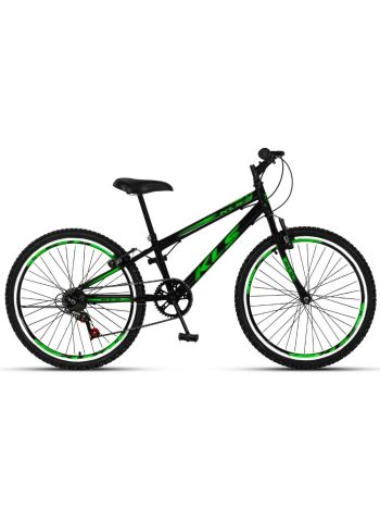 BIKE 24 KLS SPORT GOLD MONO INDEX 7V V/B PRETO/VERDE