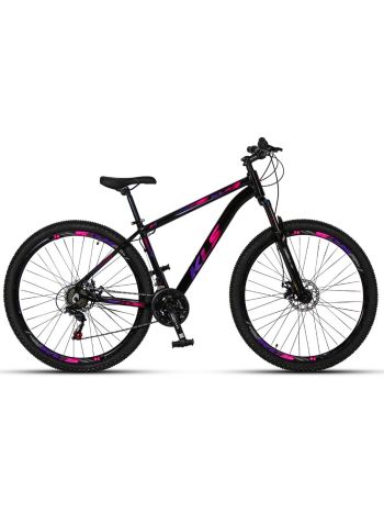 BIKE 29 KLS KING 17 G/S F/D 21V PRETO/PINK/VIOLETA