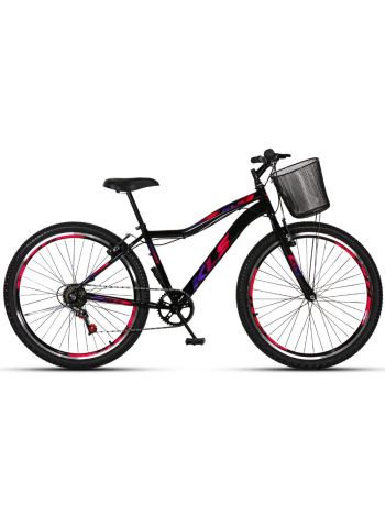 BIKE 26 KLS SPORT GOLD ALUMINIO MONO INDEX 7V V/B PRETO/PINK/VIOLETA (FEM)